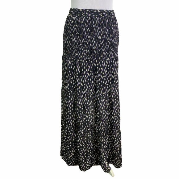 CODE X MODE Print Tiered Elastic Waist Maxi Skirt - Picture 7 of 9
